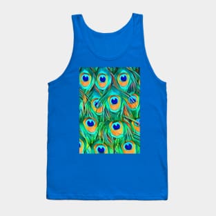 Peacock Feathers III Tank Top